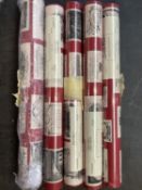 A quantity of Lewis and Wood wallpaper, 5 rolls