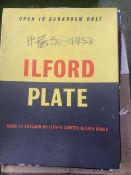 A large quantity of specialist photographic equipment, mainly Ilford Glass plates of different