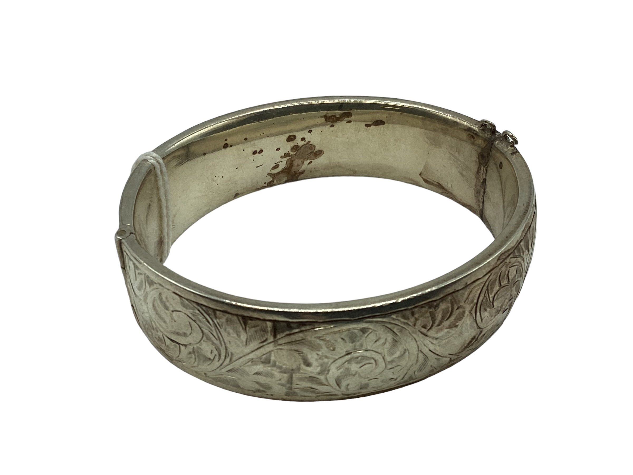 A Sterling silver bangle bracelet - Image 2 of 4