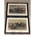 Four prints of hunting scenes, signed lower left, pencil Lionel Edwards, of the Beaufort Hunt, in - Image 9 of 9