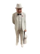 Royal Doulton figure of Sir Winston Churchill in a white suit