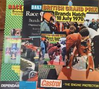 Three original motor racing posters. RAC British Grand Prix, Brands Hatch 18th July 1970 in good