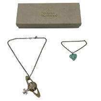 A collection of Vivien Westwood Couture costume jewellery to include a paste set and enamel