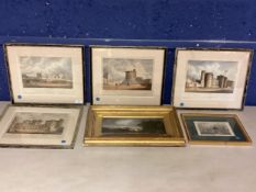 A quantity of pictures for clearance, to include Prints of Windsor Castle, coloured engraings,