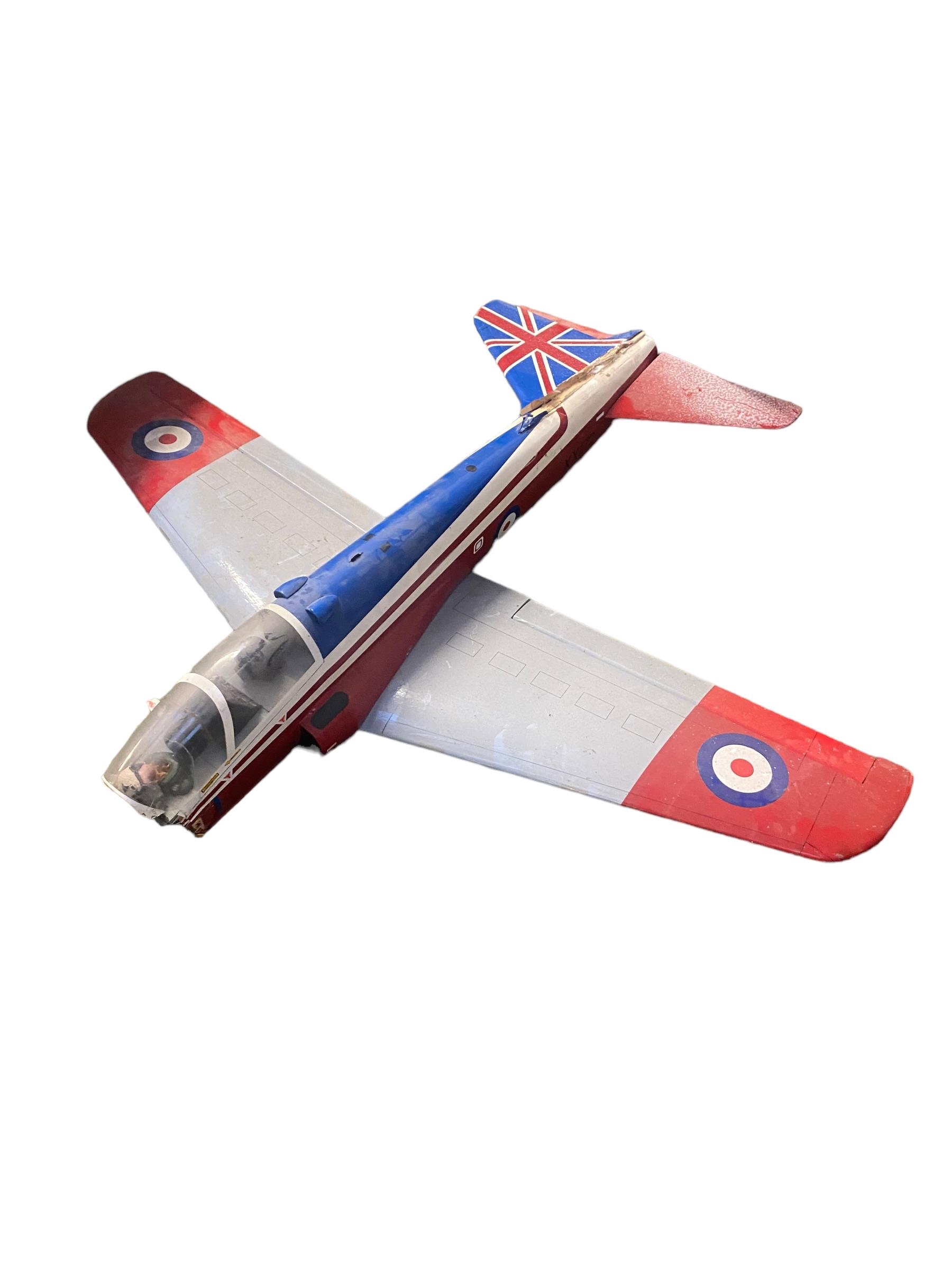 Five radio controlled model aeroplanes and a pair of Royal Air Force Bi-Plane wings. (Glider for - Image 3 of 6