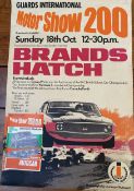 Original motor racing poster, together with original official programme, Guards International