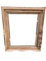 Pine framed wall mirror
