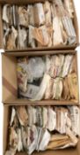 Quantity of vintage dress patterns, as found