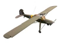 Green Luftwaffe branded radio controlled model aircraft. 163 cm L x 233 cm wingspan