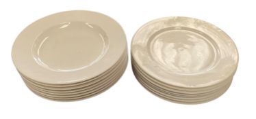 A set of 16 Dibbern of Germany fine bone china oversized dinner plates and soup.