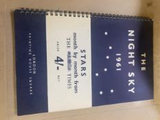 A collection of historic information relating to the moon, including the Sky at Night 1961, photos