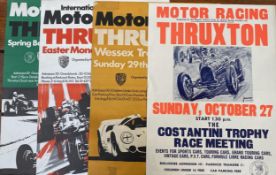 Four original BARC motor racing posters Thruxton, 3rd June. In good order. 50cm x 38cm, Thruxton