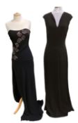 AMANDA WAKELEY long evening dress (SIZE 14) and a BEN DE LISI long evening dress (SIZE 10)