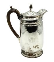 A Sterling silver hot water jug, by JOHN EMES, London, 1804 20 OZT