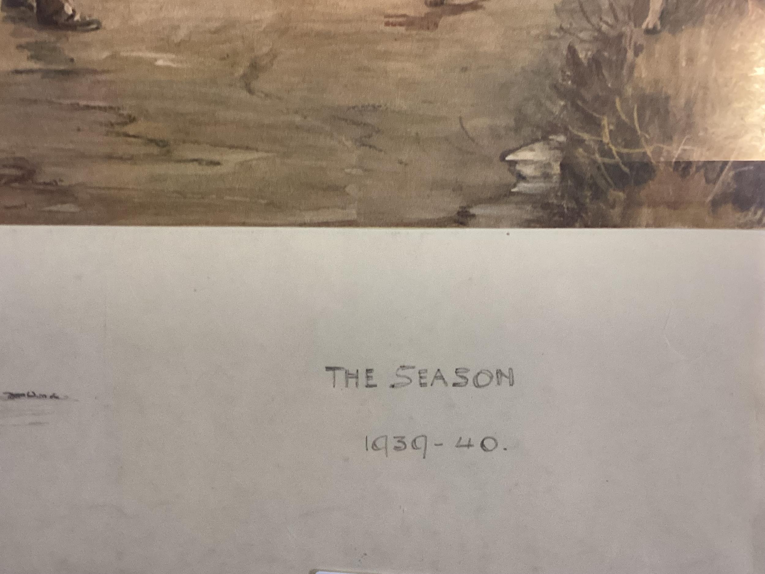 After Snaffles , "The season 1939-40, signed in pencil lower right, , Blind Dtamp, Good colour, 28 x - Image 4 of 19