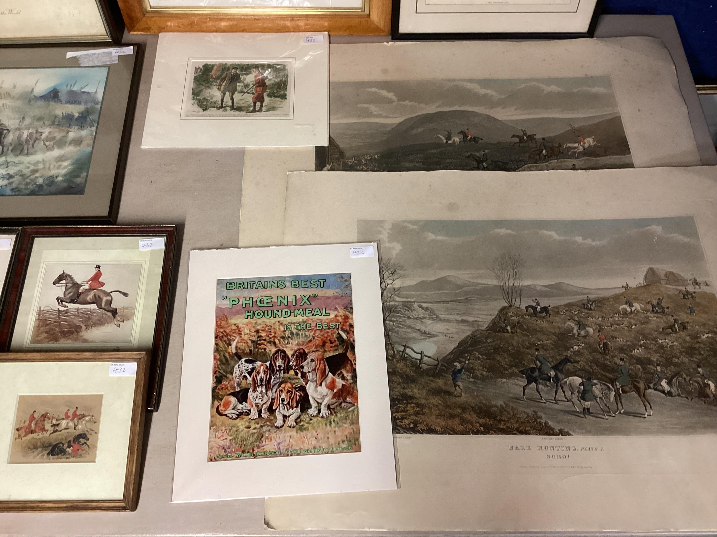 Quantity of general equestrian and hunting prints including Pears, John Betjeman Poem (approx 12- - Image 4 of 5