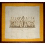 ‘Eleven of England in Australia with Mr. Mallam’ 1861/62. Very rare and early large silk