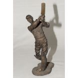 ‘Cricketer in Cap’. Sherratt & Simpson cast resin figure of an Edwardian cricketer in batting pose