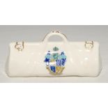 Cricket bag. Very large crested china cricket bag with colour emblem for ‘Bournemouth’. Florentine