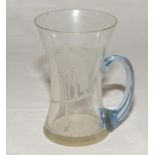 Evelyn Maitland ‘Lyn’ Wellings. Oxford University & Surrey 1928-1946. Concave glass mug (with