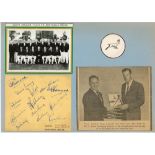 ‘South African Team to Australia 1964-65’. Album page nicely signed in blue ink by thirteen