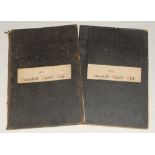Haresfield C.C., Gloucestershire 1882 & 1883. Two large original cloth bound scorebooks published by