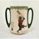 ‘Out for a Duck’ and ‘There’s Style!’. Royal Doulton Black Boy tall two handled ‘loving cup’ mug