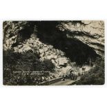 Australian tour of England 1921. Mono postcard of the ‘Grand Arch, Jenolan Caves, N.S.W. Australia