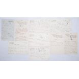 James Lowther, 1st Viscount Ullswater, President of M.C.C. 1923. A collection of nine handwritten