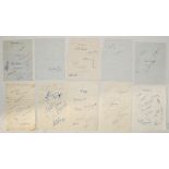 County autographs 1947-1949. A selection of handwritten letters from a collector in Bristol asking