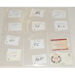 Pakistan signatures 1980s onwards. Twenty autographs individually signed in ink to ‘Pakistan Test