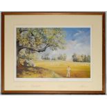 ‘Cricket at Arundel Castle’ by Jocelyn Galsworthy. Limited edition no. 151/500. Signed in pencil