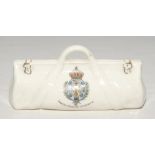 Cricket bag. Very large crested china cricket bag with colour emblem for ‘Santa Cruz de Tenerife’.