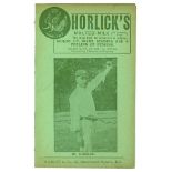 W. Rhodes. Yorkshire C.C.C. Penny card written by A.C. Albert Craig ‘Cricket Poet and Rhymester’,