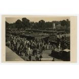‘Wimbledon. Promenade & Courts’. circa early 1920s. Original mono real photograph postcard showing