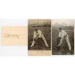James Joseph Kelly. New South Wales & Australia 1894-1907. Laid down ink signature of Kelly on