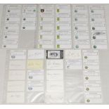 Overseas Test player signatures 1960s onwards. A collection of fifty one uniformly sized white