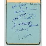 County, Australia & Pakistan autographs 1953 & 1954. Autograph album signed by counties and Test