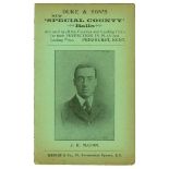 Mr J.R. Mason. Kent C.C.C. Penny card written by A.C. Albert Craig ‘Cricket Poet and Rhymester’, and