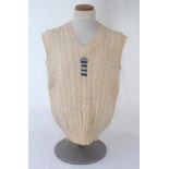 Ian Botham. England 1980s. Original England Test woollen sleeveless sweater worn by Botham during