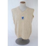 Ian Botham. Somerset 2nd XI sleeveless sweater issued to and worn by Botham in his early playing