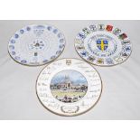 Ian Botham. Commemorative plates. Three plates, ‘Centenary of Test Cricket at Old Trafford 1984’.