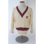 Ian Botham. Somerset Ist XI long sleeve sweater issued to and worn by Botham in his playing