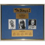 Ian Botham in show business. Three framed and glazed items relating to stage events in which