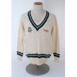 Ian Botham. Worcestershire 1st XI long sleeve sweater issued to and worn by Botham. The woollen