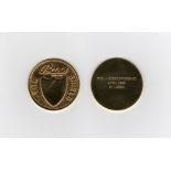 Ian Botham. M.C.C. v Worcestershire, Lord’s, 17th- 20th April 1990. Circular gold metal medal