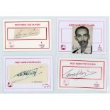 West Indies ‘One Test Wonders’ 1939-2008. Seven individual signatures, the majority in ink, of