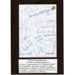 India Test players. ‘Hotel Furama’, Singapore headed stationary signed by twenty Indian Test