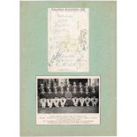 South Africa tour to England 1947. A postcard issued by J. Salmon of Sevenoaks signed in ink to