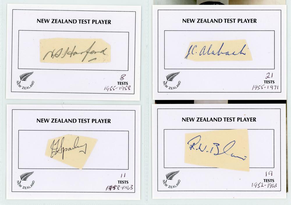 New Zealand 1930s onwards. Black file comprising a good selection of ninety signatures in ink or - Image 2 of 4